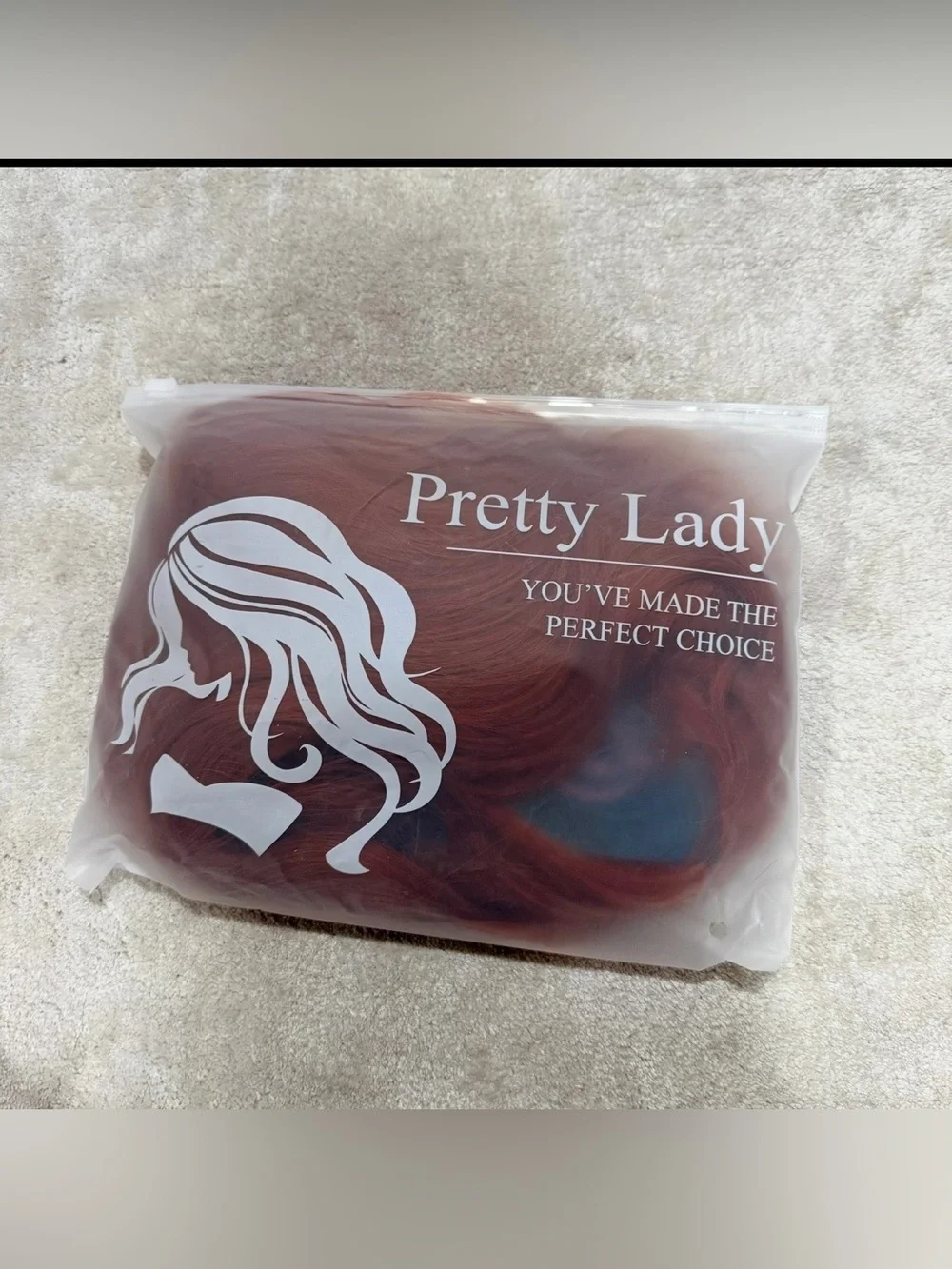 Red Long Women's Wig with bangs